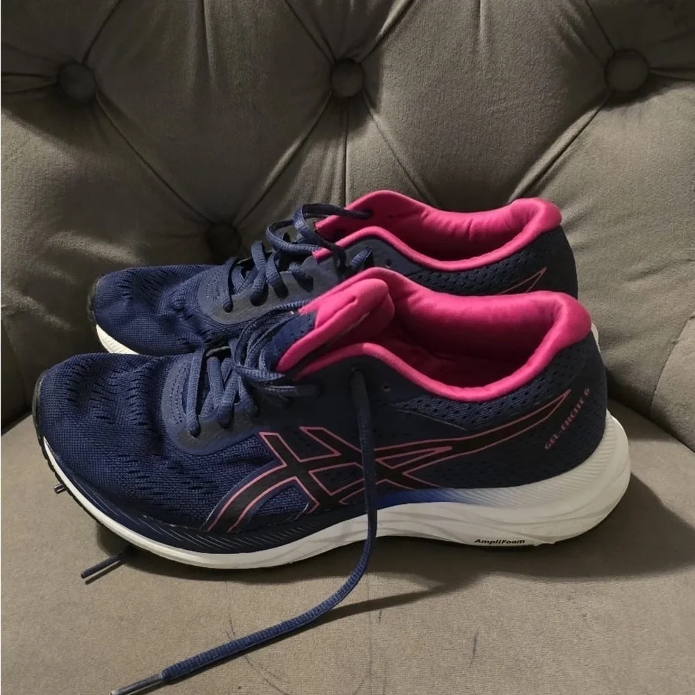 Asics women’s Blue and Pink Sneakers
